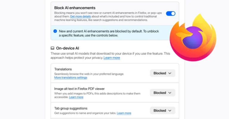 Firefox’ta Yapay Zeka Özelliklerini Kapatma Seçeneği