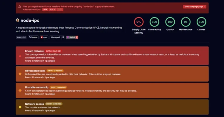 Node-IPC Paketinde Stealer Backdoor: Geliştirici Sırları Nasıl Hedef Alındı?